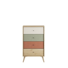 Hanah Home Cómoda Multicolor con 4 Cajones